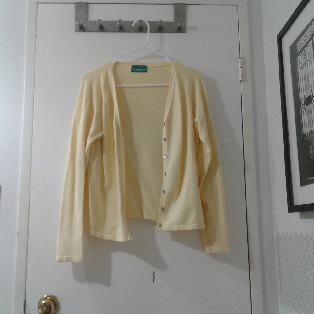 La Redoute yellow cardigan